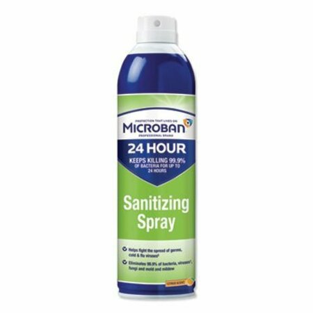 PROCTGAMBL Microban, 24-HOUR DISINFECTANT SANITIZING SPRAY, CITRUS, 15 OZ, 6PK 30130